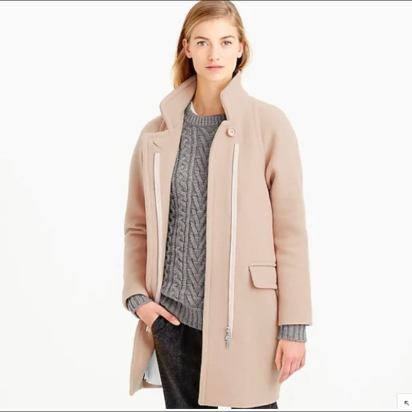 J. Crew Jackets & Blazers - J CREW Stadium Cloth Standing-Collar Coat